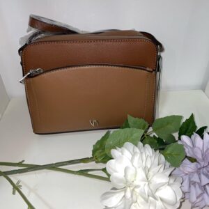 Bolso bandolera liso marron