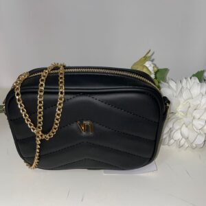 Bolso mini acolchado negro