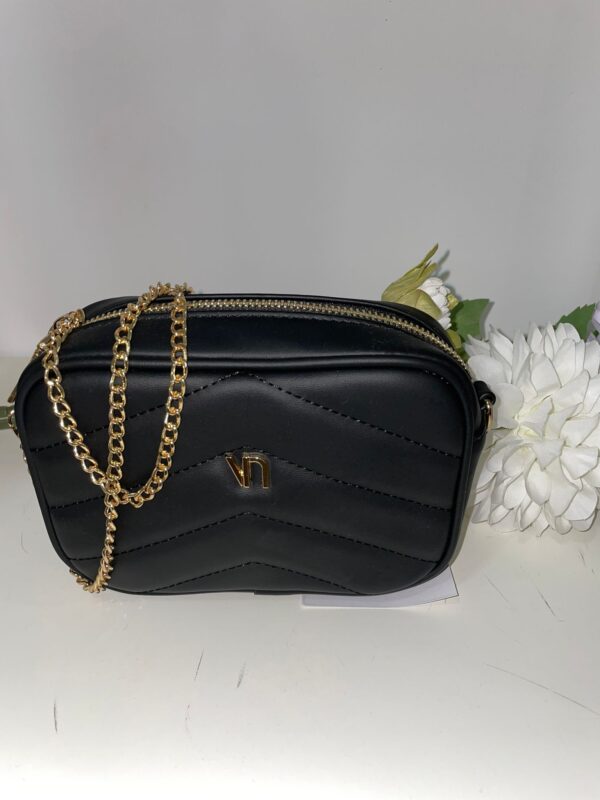 Bolso mini acolchado negro