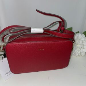 Bolso basico mini liso rojo