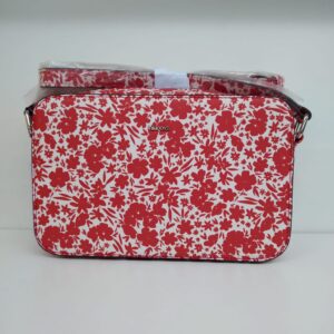 Bolso mini estampado floral rojo