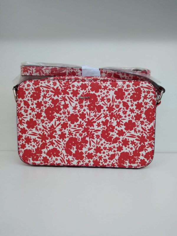 Bolso mini estampado floral rojo